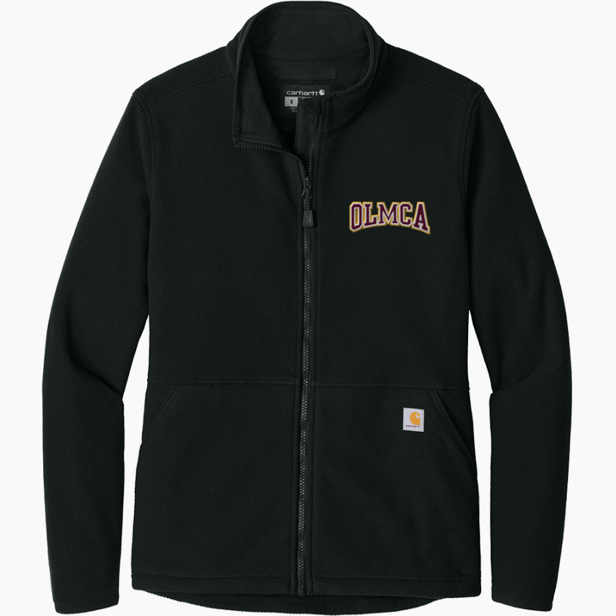 OLMCA Wildcats Carhartt Women's Textured Full-Zip Fleece Jacket