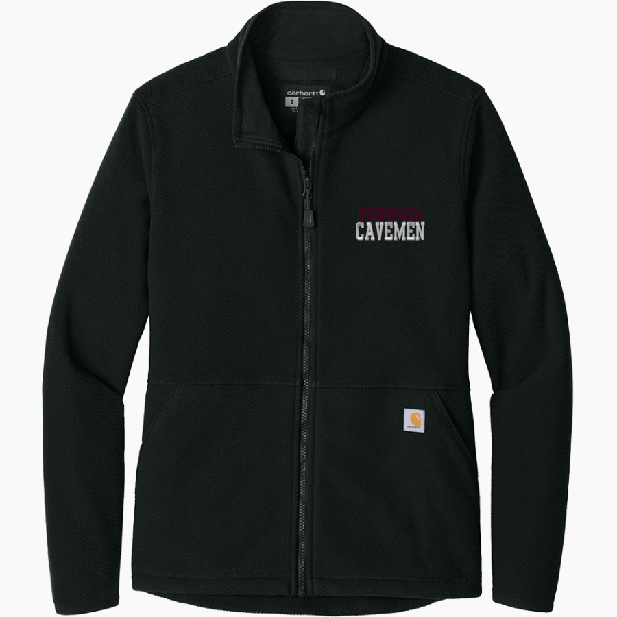 Mishawaka Cavemen Carhartt Women's Textured Full-Zip Fleece Jacket