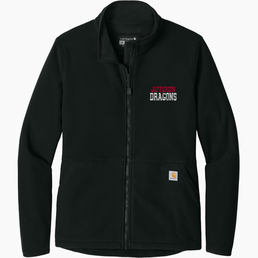 Jefferson Dragons <span class="pdp-name-mascot">Jefferson Dragons</span> Carhartt Women's Textured Full-Zip Fleece Jacket