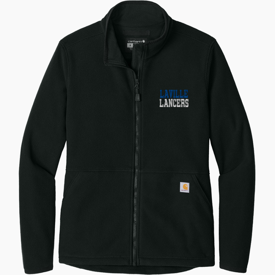 LAVILLE HIGH SCHOOL LANCERS <span class="pdp-name-mascot">LAVILLE LANCERS</span> Carhartt Women's Textured Full-Zip Fleece Jacket