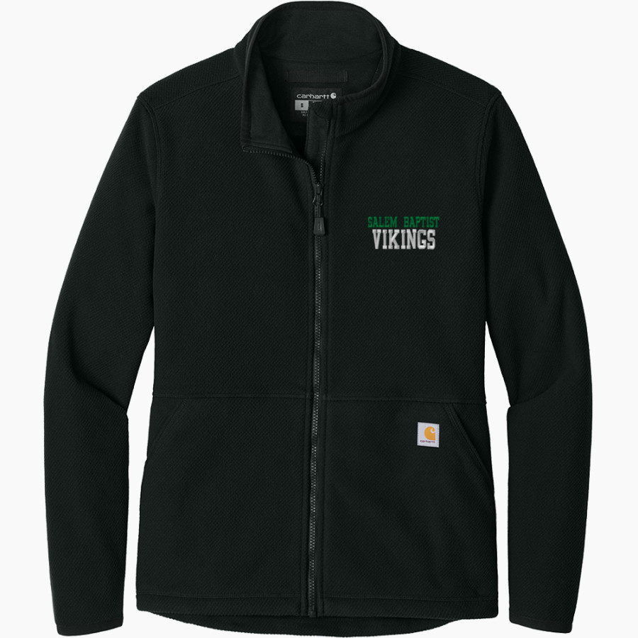 Salem Baptist Vikings Carhartt Women's Textured Full-Zip Fleece Jacket