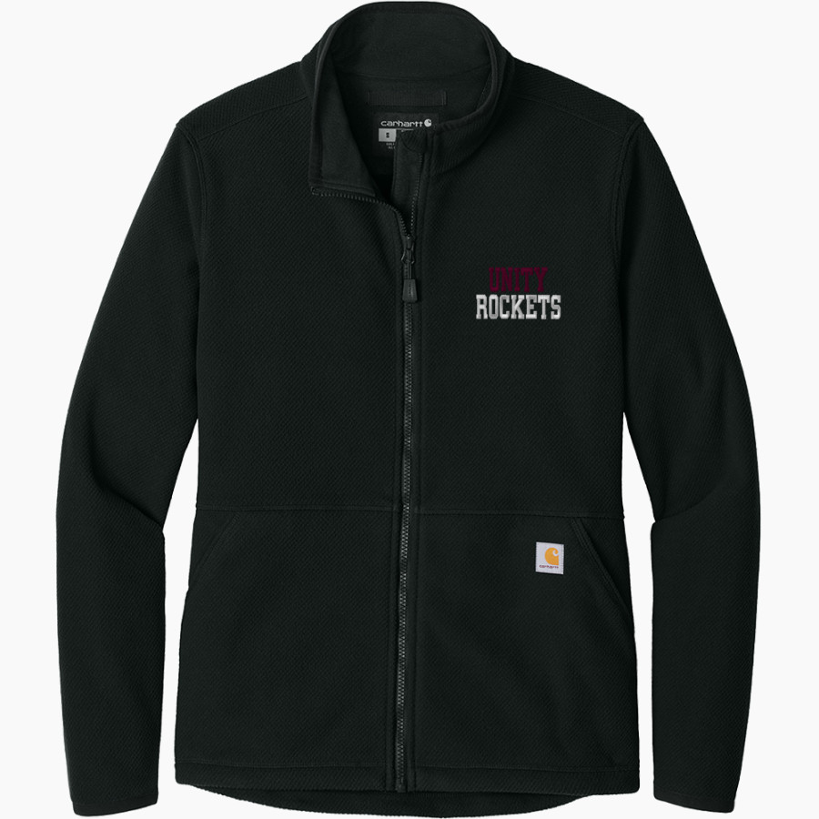 UNITY HIGH SCHOOL ROCKETS <span class="pdp-name-mascot">UNITY ROCKETS</span> Carhartt Women's Textured Full-Zip Fleece Jacket