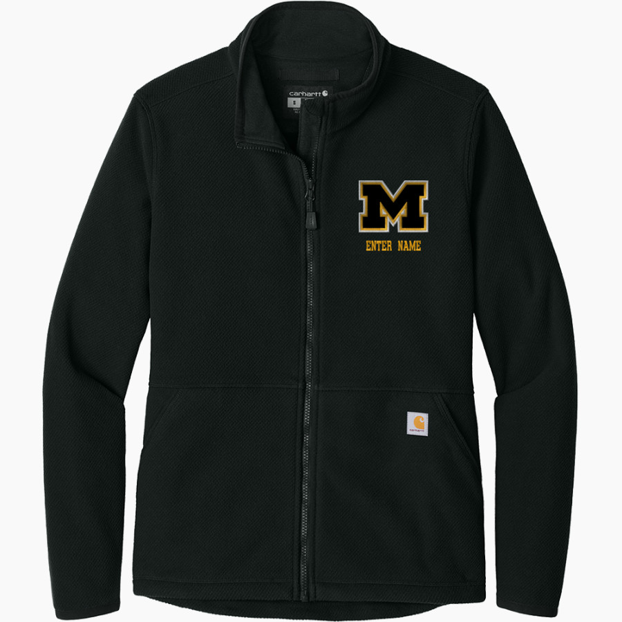 MENARD HIGH SCHOOL YELLOWJACKETS <span class="pdp-name-mascot">MENARD YELLOWJACKETS</span> Carhartt Women's Textured Full-Zip Fleece Jacket