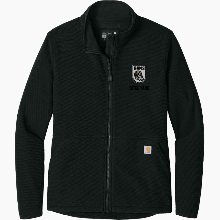HIGHLAND HIGH SCHOOL RAMS <span class="pdp-name-mascot">HIGHLAND RAMS</span> Carhartt Women's Textured Full-Zip Fleece Jacket