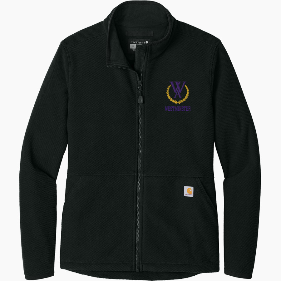Westminster Defenders <span class="pdp-name-mascot">Westminster Defenders</span> Carhartt Women's Textured Full-Zip Fleece Jacket