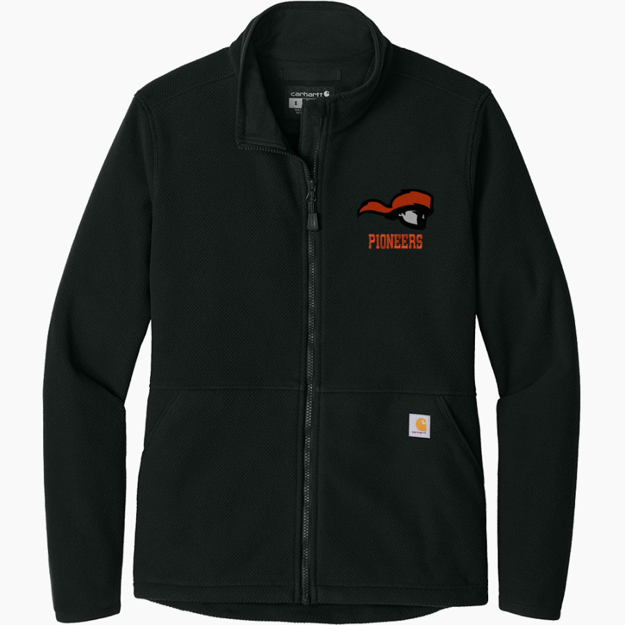 Tusculum University Pioneer Athletics <span class="pdp-name-mascot">TUSCULUM Pioneers</span> Carhartt Women's Textured Full-Zip Fleece Jacket