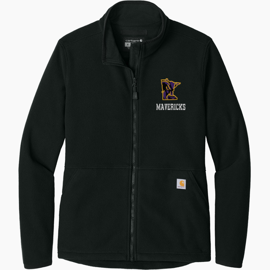 Minnesota State University Mankato <span class="pdp-name-mascot">Minnesota State Mavericks</span> Carhartt Women's Textured Full-Zip Fleece Jacket