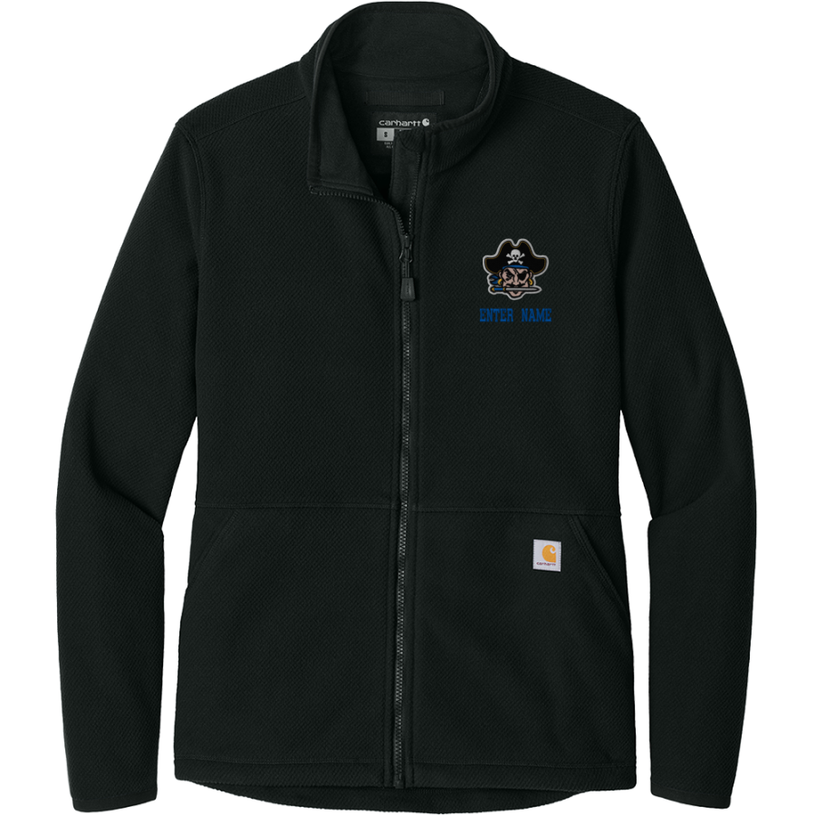 Continental Pirates <span class="pdp-name-mascot">Continental Pirates</span> Carhartt Women's Textured Full-Zip Fleece Jacket