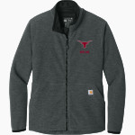 DOVER HIGH SCHOOL LONGHORNS Carhartt Women's Textured Full-Zip Fleece Jacket Front Thumbnail