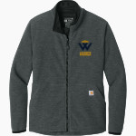 Warner Royals <span class="pdp-name-mascot">Warner Royals</span> Carhartt Women's Textured Full-Zip Fleece Jacket Front Thumbnail