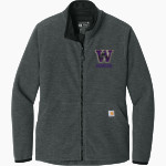 Wickenburg Wranglers <span class="pdp-name-mascot">Wickenburg Eagles</span> Carhartt Women's Textured Full-Zip Fleece Jacket Front Thumbnail