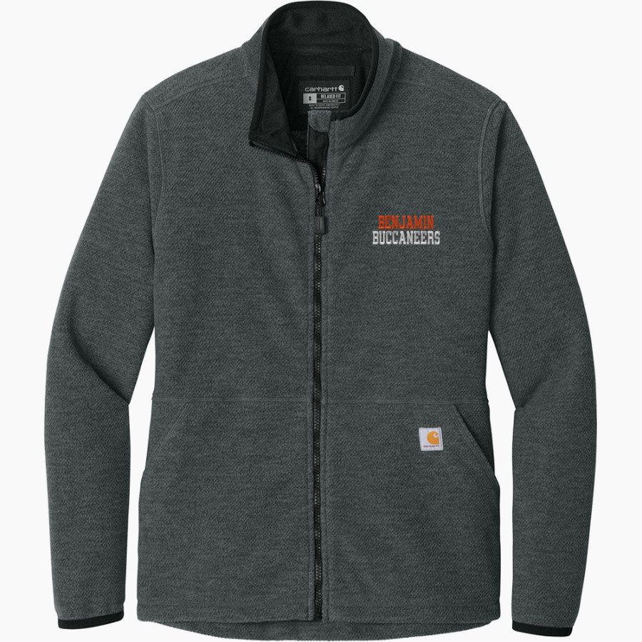 Benjamin Buccaneers <span class="pdp-name-mascot">Benjamin Buccaneers</span> Carhartt Women's Textured Full-Zip Fleece Jacket