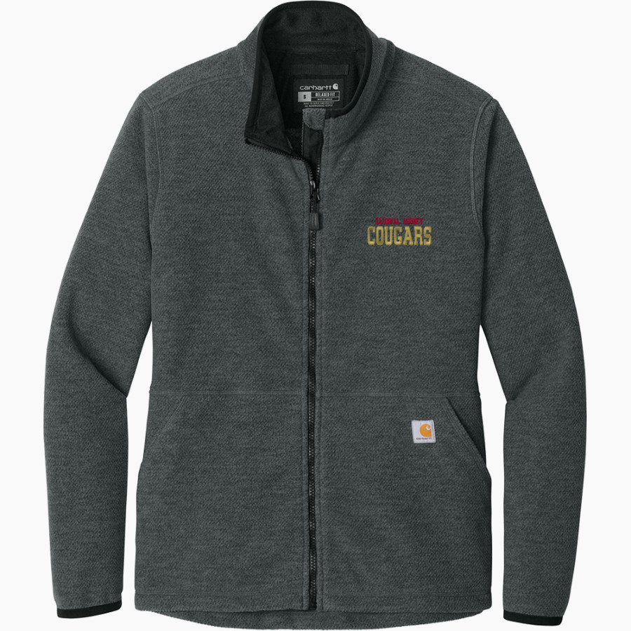 Cardinal Mooney Cougars <span class="pdp-name-mascot">Cardinal Mooney Cougars</span> Carhartt Women's Textured Full-Zip Fleece Jacket