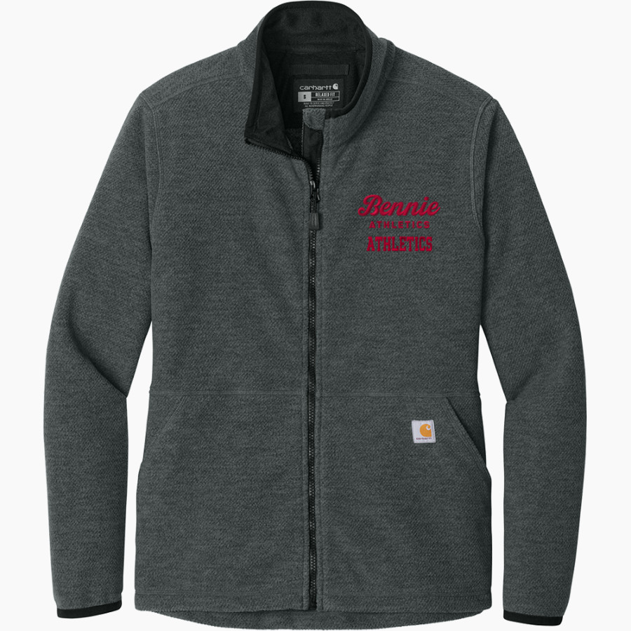 COLLEGE OF ST BENEDICT Bennies <span class="pdp-name-mascot">COLLEGE OF ST BENEDICT</span> Carhartt Women's Textured Full-Zip Fleece Jacket
