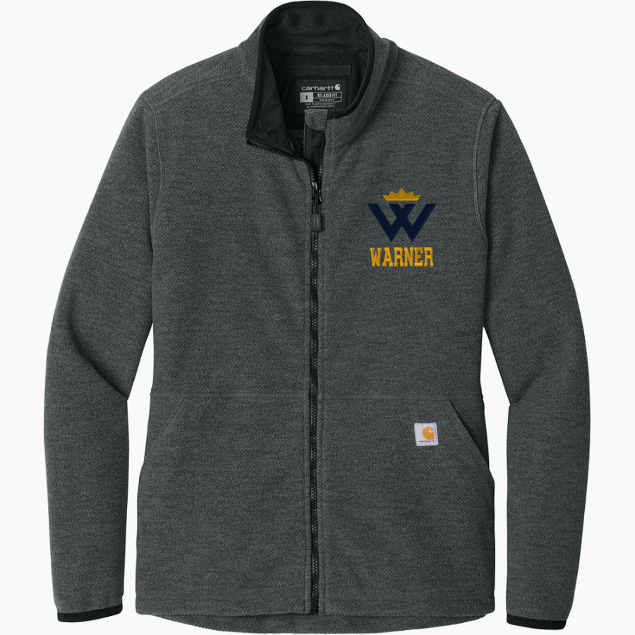 Warner Royals <span class="pdp-name-mascot">Warner Royals</span> Carhartt Women's Textured Full-Zip Fleece Jacket