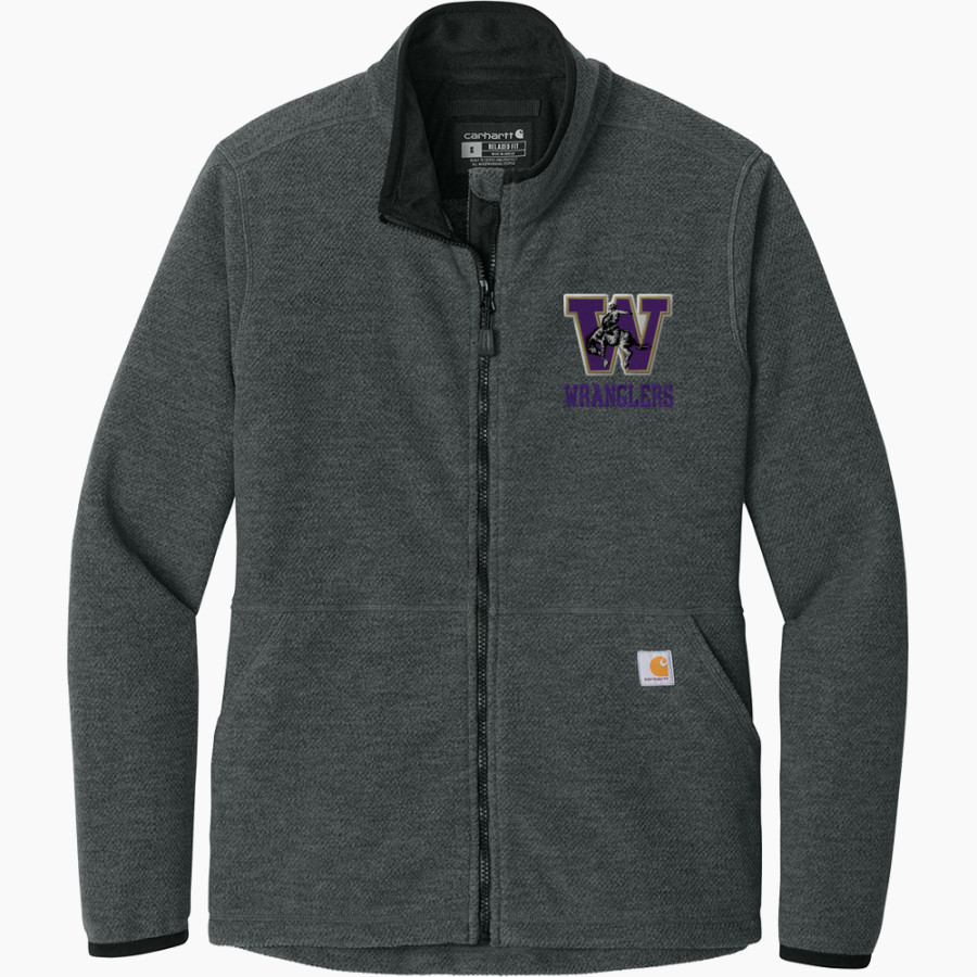 Wickenburg Wranglers <span class="pdp-name-mascot">Wickenburg Eagles</span> Carhartt Women's Textured Full-Zip Fleece Jacket