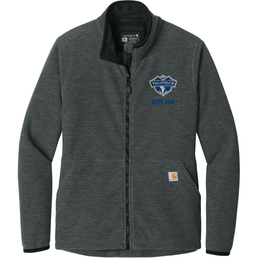 Mount St. Mary Academy believe in the boom <span class="pdp-name-mascot">Mount Saint Mary Academy Thunder</span> Carhartt Women's Textured Full-Zip Fleece Jacket