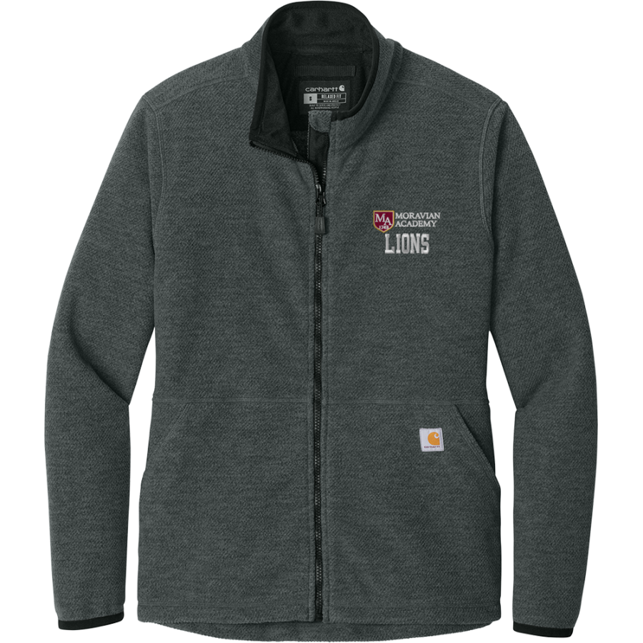 MORAVIAN ACADEMY LIONS <span class="pdp-name-mascot">MORAVIAN ACADEMY LIONS</span> Carhartt Women's Textured Full-Zip Fleece Jacket