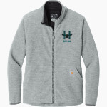 Highland Hawks <span class="pdp-name-mascot">Highland Hawks</span> Carhartt Women's Textured Full-Zip Fleece Jacket Front Thumbnail
