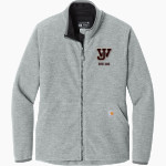 WEST JEFFERSON HIGH SCHOOL ROUGHRIDERS <span class="pdp-name-mascot">WEST JEFFERSON ROUGHRIDERS</span> Carhartt Women's Textured Full-Zip Fleece Jacket Front Thumbnail