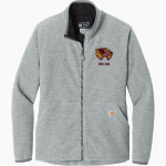 Au Gres-Sims HIGH SCHOOL WOLVERINES Carhartt Women's Textured Full-Zip Fleece Jacket Front Thumbnail