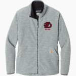 Jamesville DeWitt Red Rams Carhartt Women's Textured Full-Zip Fleece Jacket Front Thumbnail