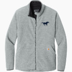 Sierra Canyon School Trailblazers Online Store <span class="pdp-name-mascot">Sierra Trailblazers</span> Carhartt Women's Textured Full-Zip Fleece Jacket Front Thumbnail