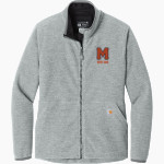 Macalester Scots <span class="pdp-name-mascot">Macalester Scots</span> Carhartt Women's Textured Full-Zip Fleece Jacket Front Thumbnail