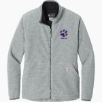Josephinum Academy of the Sacred Heart <span class="pdp-name-mascot">Josephinum Academy Cougars</span> Carhartt Women's Textured Full-Zip Fleece Jacket Front Thumbnail