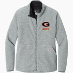 Gary Bobcats <span class="pdp-name-mascot">Gary Bobcats</span> Carhartt Women's Textured Full-Zip Fleece Jacket Front Thumbnail
