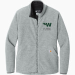WAYNFLETE SCHOOL FLYERS Carhartt Women's Textured Full-Zip Fleece Jacket Front Thumbnail