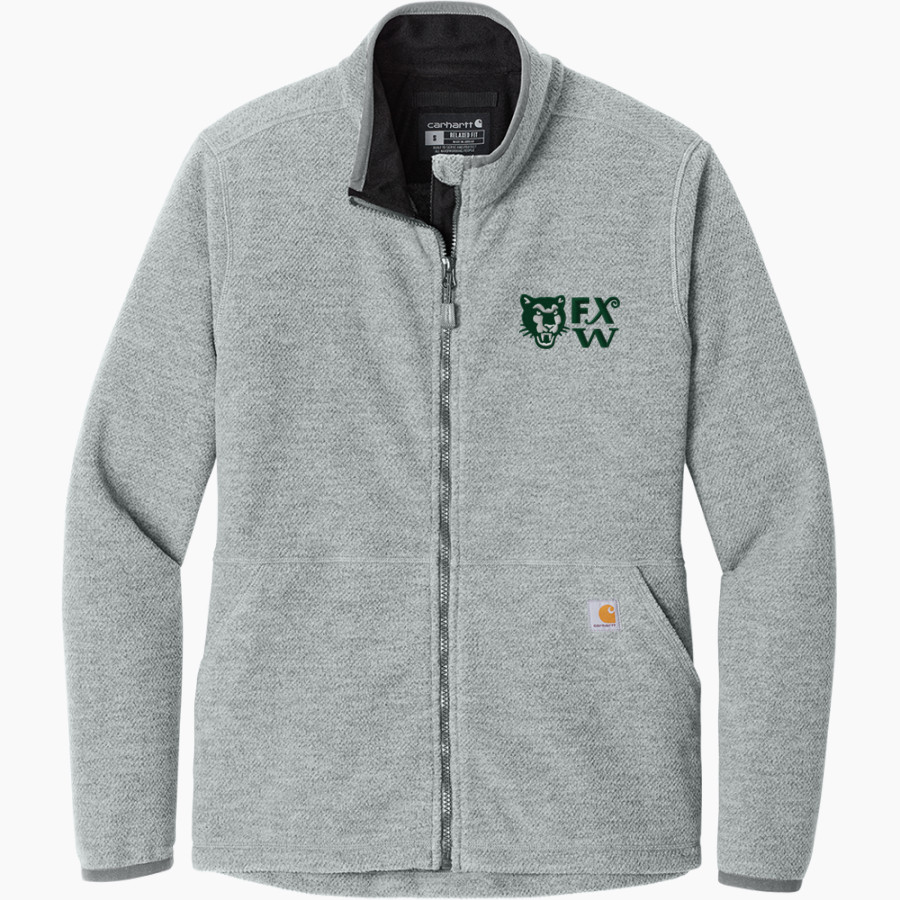 Frances Xavier Warde Jaguars <span class="pdp-name-mascot">Frances Xavier Warde School Jaguars</span> Carhartt Women's Textured Full-Zip Fleece Jacket