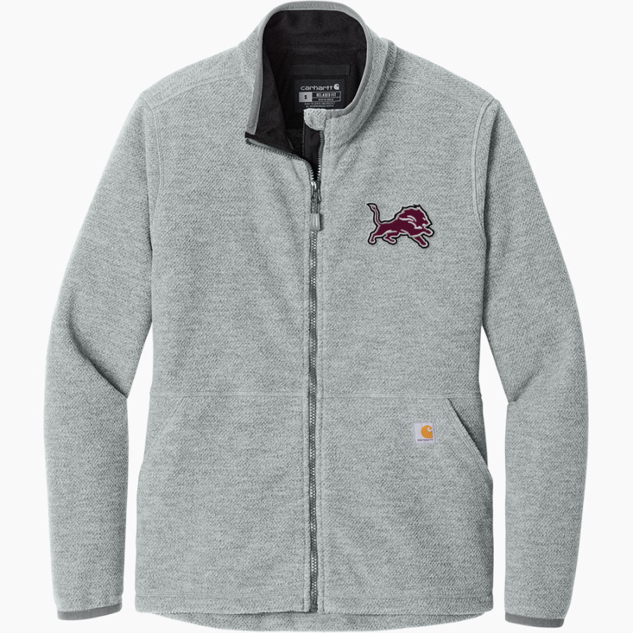 LOCKHART HIGH SCHOOL LIONS <span class="pdp-name-mascot">LOCKHART LIONS</span> Carhartt Women's Textured Full-Zip Fleece Jacket