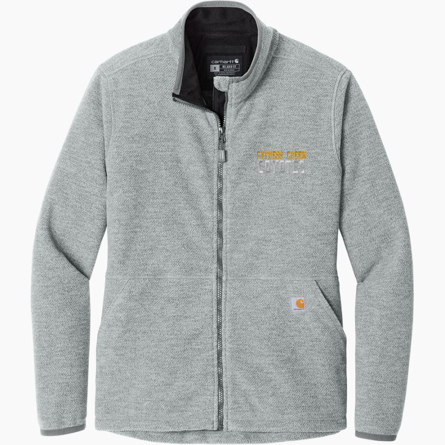 Cypress Creek Coyotes Carhartt Women's Textured Full-Zip Fleece Jacket