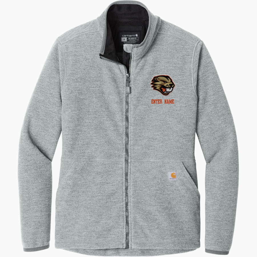 Brookfield Central Beavers <span class="pdp-name-mascot">Brookfield Central Beavers</span> Carhartt Women's Textured Full-Zip Fleece Jacket