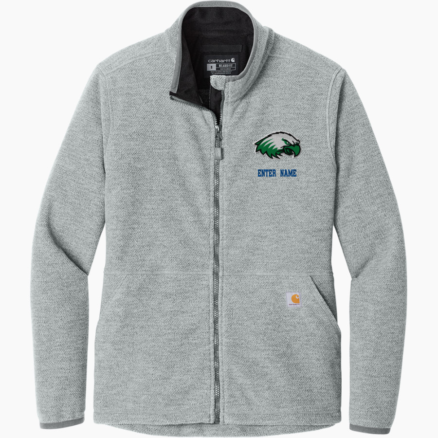 Carver Community Eagles <span class="pdp-name-mascot">Carver Community Eagles</span> Carhartt Women's Textured Full-Zip Fleece Jacket