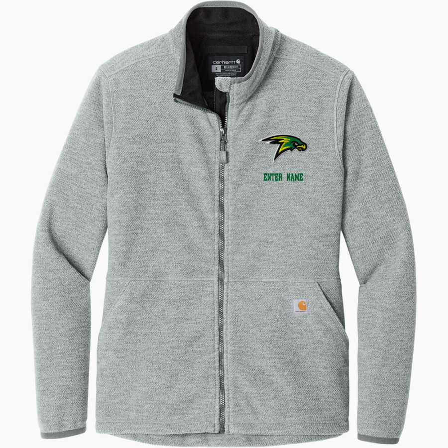 LAKELAND HIGH SCHOOL HAWKS <span class="pdp-name-mascot">LAKELAND HAWKS</span> Carhartt Women's Textured Full-Zip Fleece Jacket