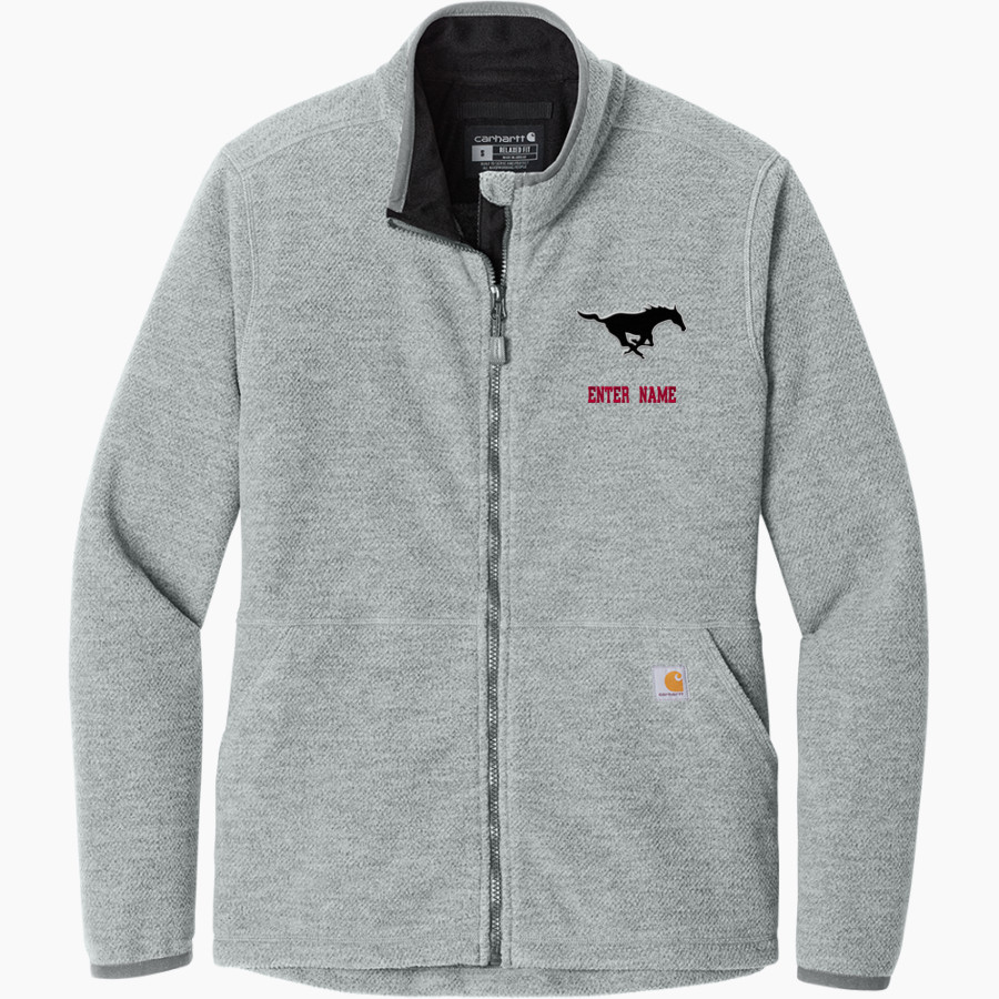 SOUTH WESTERN SENIOR HIGH SCHOOL MUSTANGS <span class="pdp-name-mascot">SOUTH WESTERN MUSTANGS</span> Carhartt Women's Textured Full-Zip Fleece Jacket