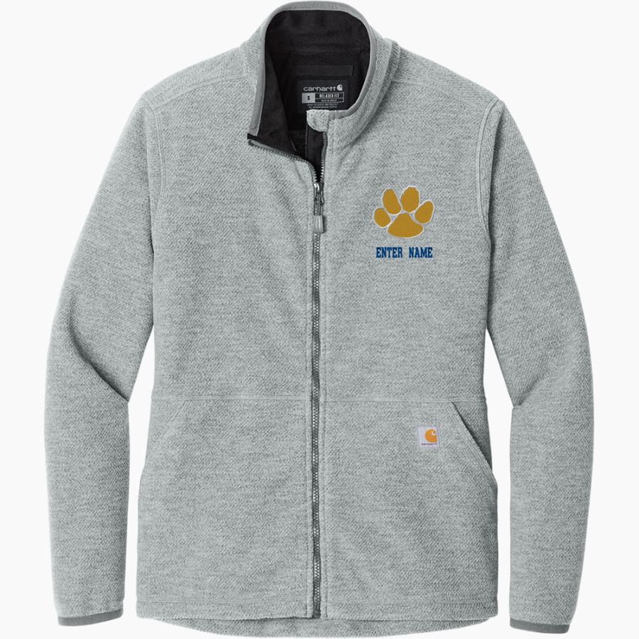 CULBRETH Cougars Carhartt Women's Textured Full-Zip Fleece Jacket