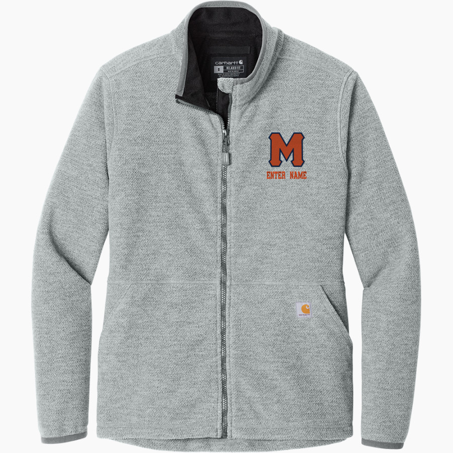 Macalester Scots <span class="pdp-name-mascot">Macalester Scots</span> Carhartt Women's Textured Full-Zip Fleece Jacket