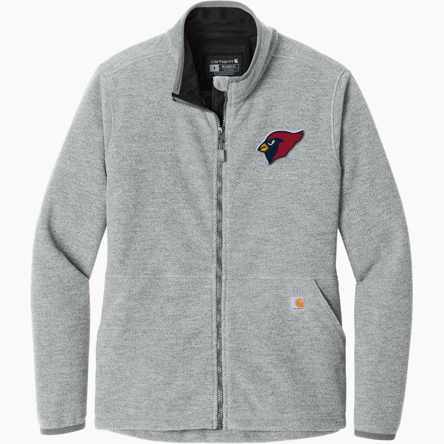 Big Rapids Cardinals <span class="pdp-name-mascot">Big Rapids Cardinals</span> Carhartt Women's Textured Full-Zip Fleece Jacket