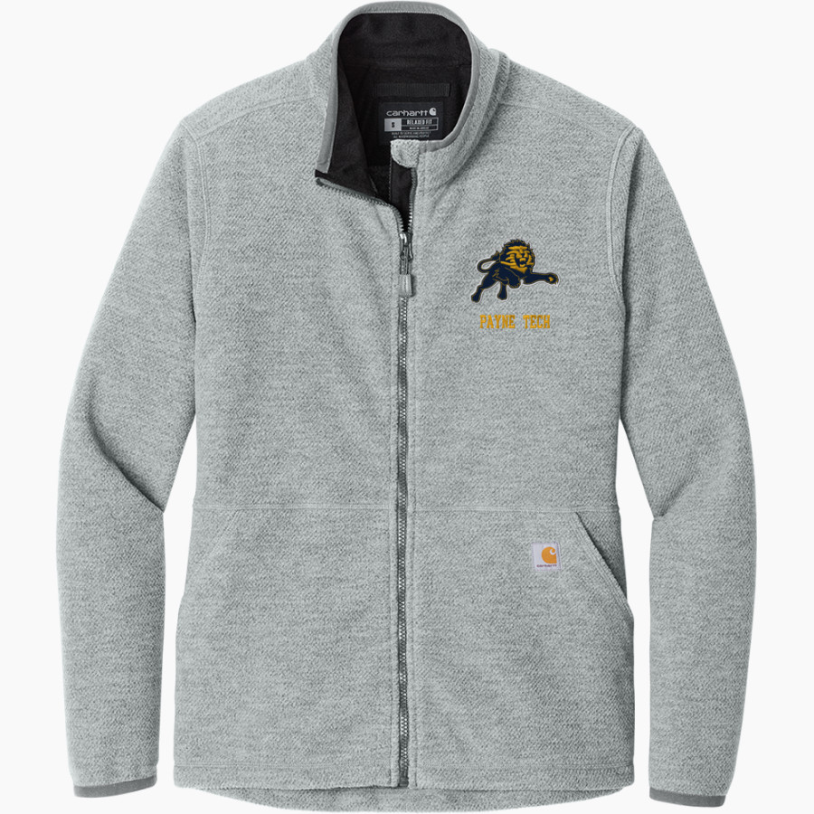 Payne Tech Lions <span class="pdp-name-mascot">Payne Tech Lions</span> Carhartt Women's Textured Full-Zip Fleece Jacket
