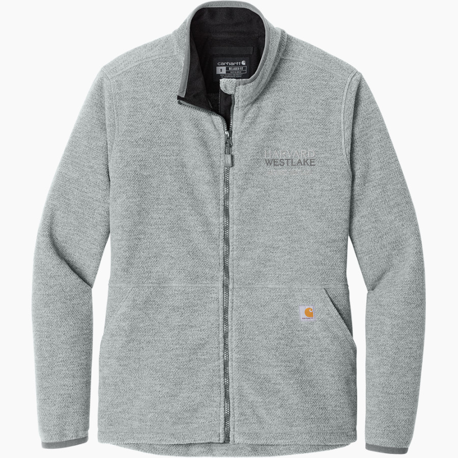 Harvard-Westlake The Official Online Store <span class="pdp-name-mascot">Harvard-Westlake Wolverines</span> Carhartt Women's Textured Full-Zip Fleece Jacket