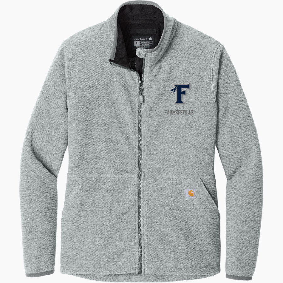 FARMERSVILLE HIGH SCHOOL AZTECS <span class="pdp-name-mascot">FARMERSVILLE AZTECS</span> Carhartt Women's Textured Full-Zip Fleece Jacket