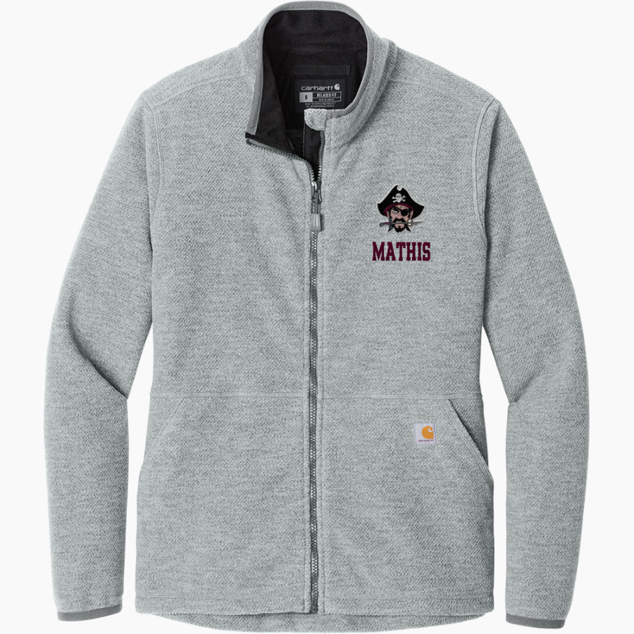 MATHIS HIGH SCHOOL PIRATES <span class="pdp-name-mascot">MATHIS PIRATES</span> Carhartt Women's Textured Full-Zip Fleece Jacket