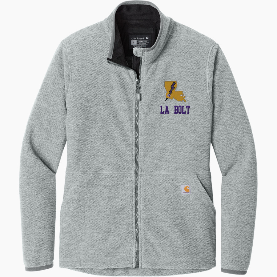 LA Bolt Baseball LA Bolt Baseball <span class="pdp-name-mascot">LA Bolt Baseball</span> Carhartt Women's Textured Full-Zip Fleece Jacket