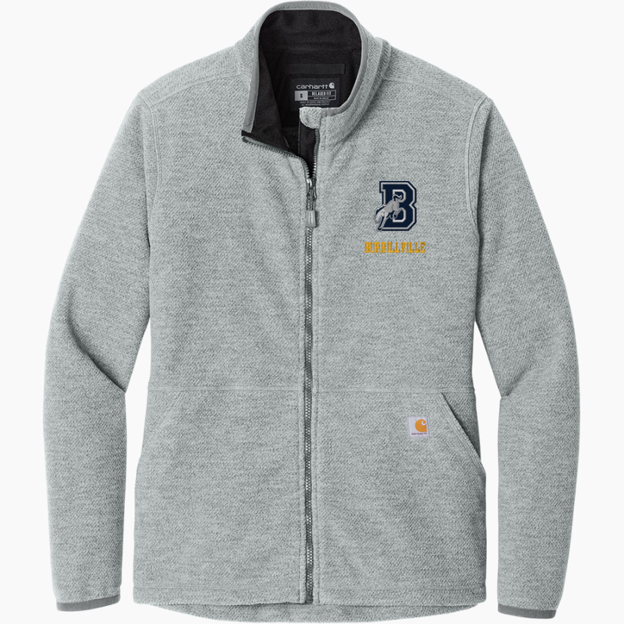 Burrillville Broncos <span class="pdp-name-mascot">Burrillville Broncos</span> Carhartt Women's Textured Full-Zip Fleece Jacket