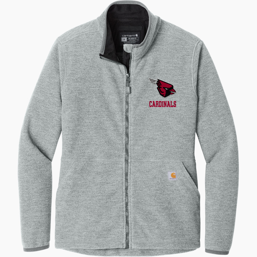 FORRESTON HIGH SCHOOL CARDINALS <span class="pdp-name-mascot">FORRESTON CARDINALS</span> Carhartt Women's Textured Full-Zip Fleece Jacket
