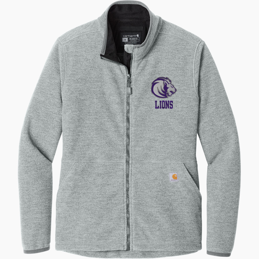 EASTSIDE HIGH SCHOOL LIONS <span class="pdp-name-mascot">EASTSIDE LIONS</span> Carhartt Women's Textured Full-Zip Fleece Jacket