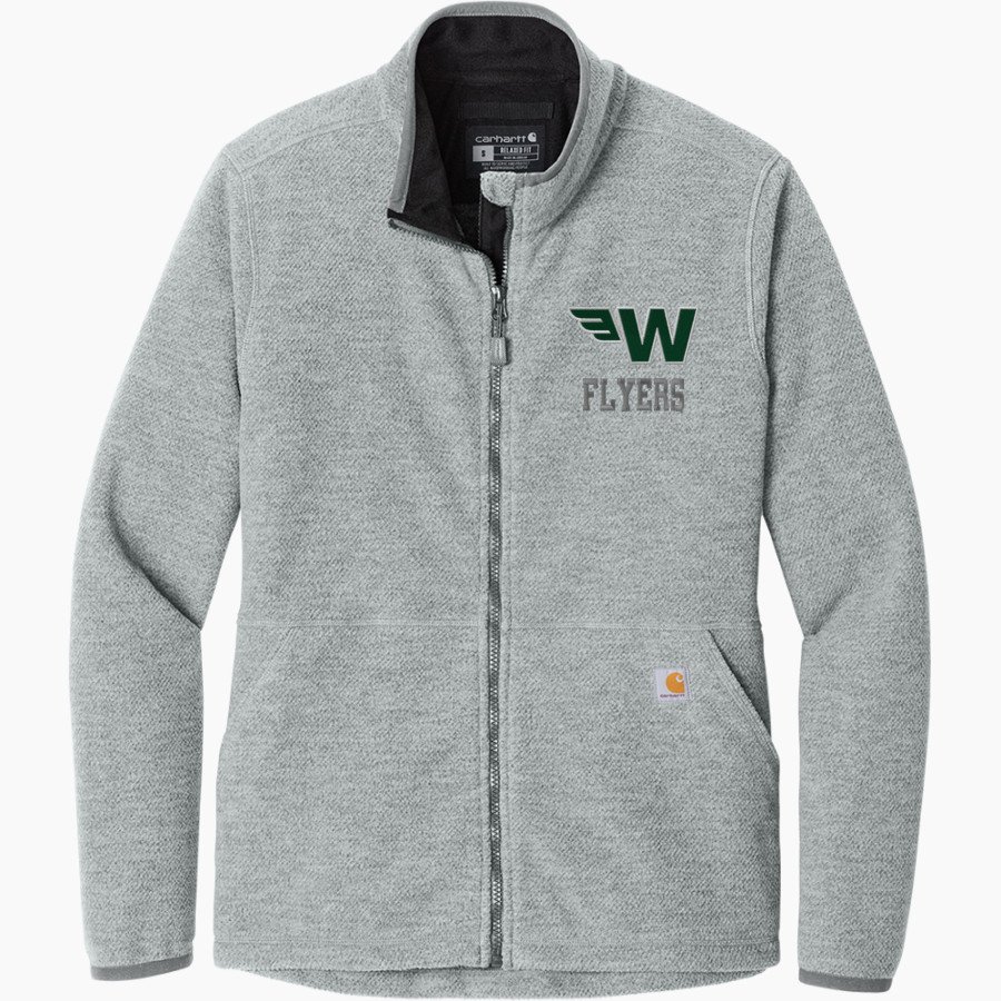 WAYNFLETE SCHOOL FLYERS Carhartt Women's Textured Full-Zip Fleece Jacket